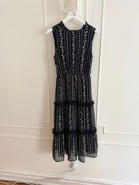 moon river cream striped dress Moon River Dress